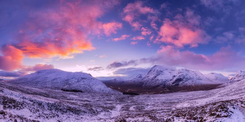 雪山风景,苏格兰高清壁纸