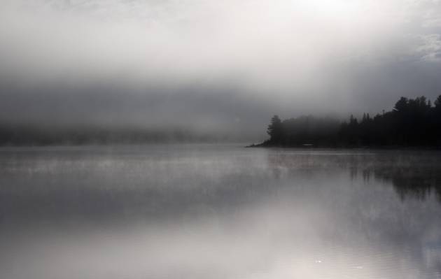 死的河高清壁纸摄影的黑雾岛