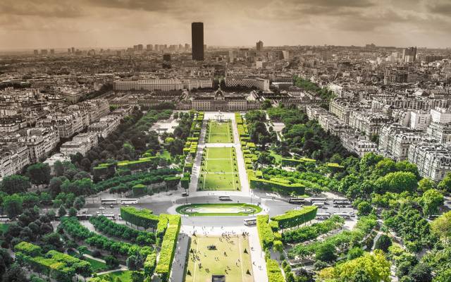 壁纸公园,公园,巴黎,法国,巴黎,树木,法国,树木,城市的全景,建筑,全景...