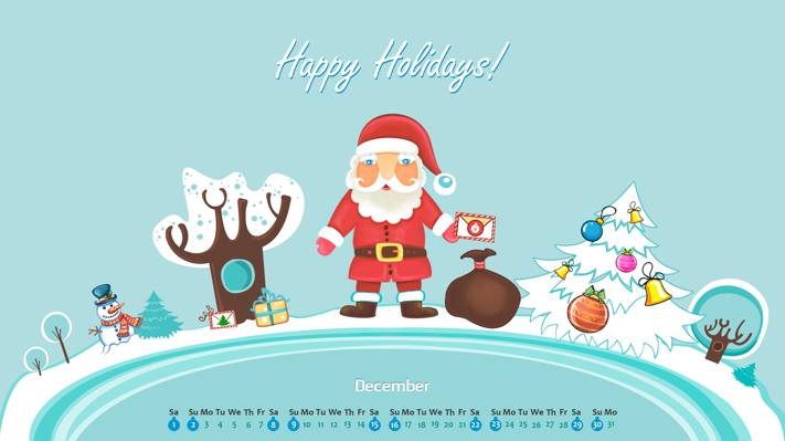 雪人,礼物,雪,冬天,信,玩具,12月,新年,树,日历,新年,圣诞老人,...