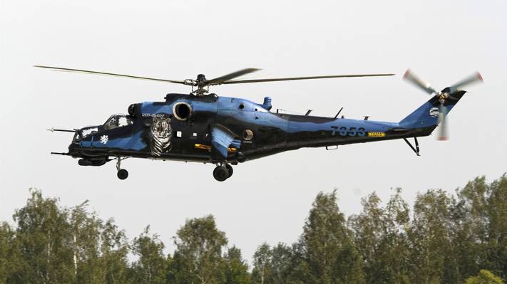 直升机,米米-24V,运输战斗,米-24V