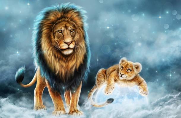 动物,狮子,捕食者,国王,儿子,狮子座,父亲