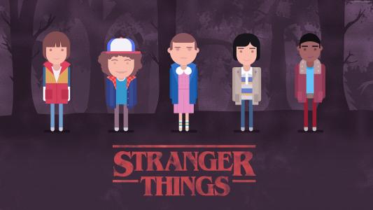 陌生的东西,季节2,电视连续剧,艺术,海报,4k（水平）