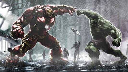 Hulkbuster铁人VS绿巨人