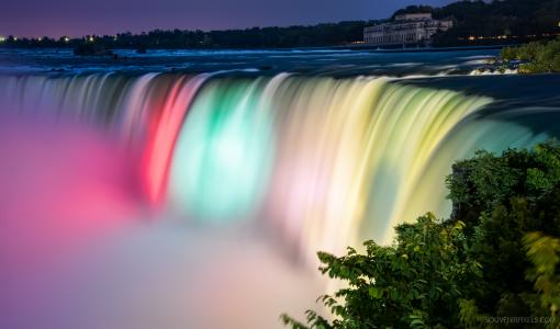 尼亚加拉大瀑布,五颜六色,充满活力,加拿大,5K
