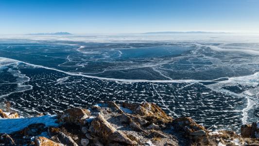 贝加尔湖,冰,8K（水平）