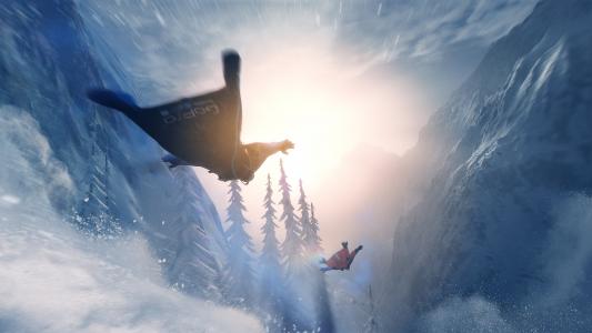 陡峭,游戏玩法,Wingsuit,雪,4K