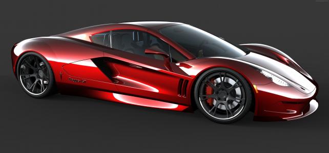 Transtar匕首GT,超级跑车,跑车,豪华车,检讨,试驾,Top Gear,侧面,红色（水平）