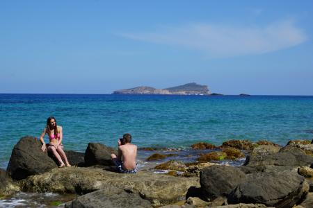 伊维萨岛, 岛屿, 海, 石头, 岩石, 水, 西班牙