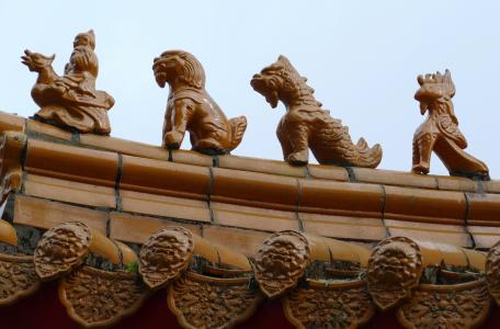 寺, 佛教, 道教, 台湾, 中国, 图, 狮子