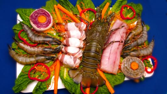 海鲜, 龙虾, 虾, 美食, 贝类, 鱼, 甲壳动物