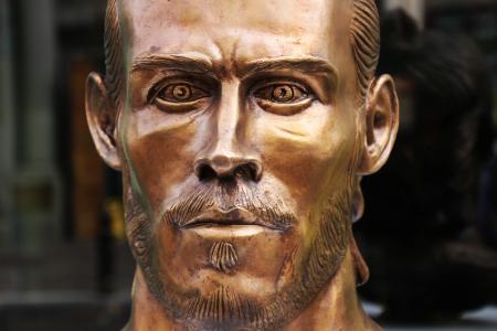 加雷斯 · 贝尔, 足球运动员, 青铜器, 雕塑, 足球, 雕像, 图