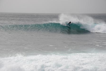 冲浪, 佛得角在萨尔岛, 车手未知, 斑蓬煎饼, 波, 大, 一个极端