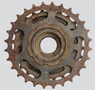 自行车, 周期, 齿轮, 锈, 钢, 金属, 机器零件