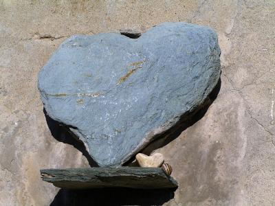 心, 石头, 爱