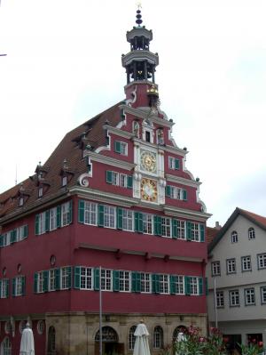 老市政厅, 埃斯林根, 塔, 钟琴, 建设, 建筑, 欧洲
