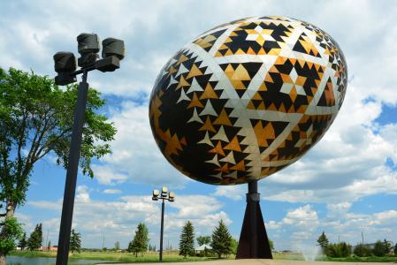 世界上最大的 pysanka 蛋, 复活节彩蛋, vegreville, 艾伯塔省, 加拿大, 设计