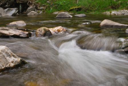 河, 水, 流量, 快速, 石头, 自然, 流