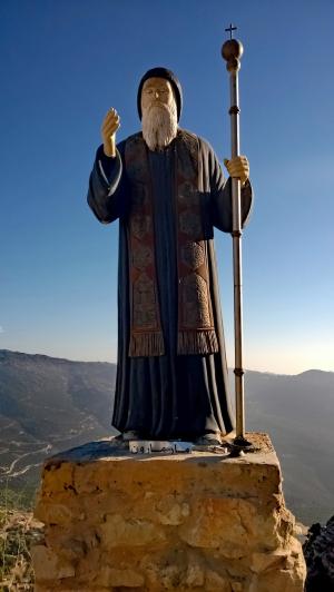 黎巴嫩, 雕像, 牧师, hardine, 山