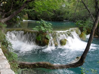瀑布, 十六湖, 水平, 自然, 湖, 克罗地亚, 国家公园