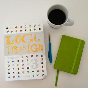 咖啡, 设计, 徽标, 笔记本, 兰斯, 家庭办公室, 业务