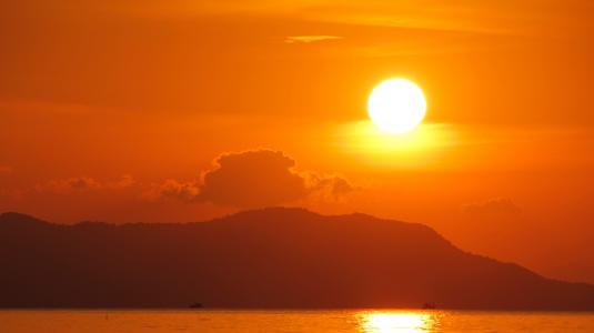 日落, 海, 马略卡岛, 心情, 水, abendstimmung, 浪漫