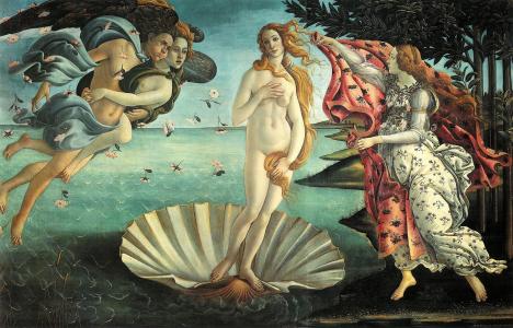 绘画, 香格里拉 nascita di venere, 切利, 金星的诞生, 油画, 图稿, 艺术