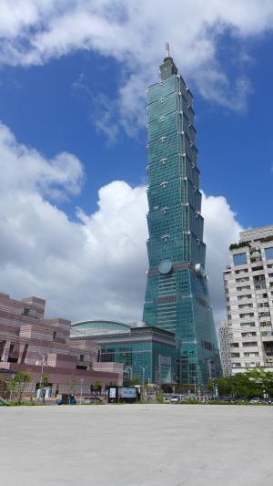 台北101, 城市, 塔, 阳光灿烂的日子