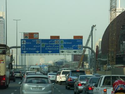 交通, 迪拜, 阿拉伯联合酋长国, u a e, 果酱, 交通标志, 汽车