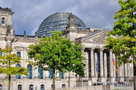 柏林, 联邦议院, 纪念碑, 圆顶, 玻璃, 旅游