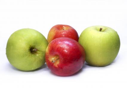 苹果, 新鲜, 绿色, 红色, 健康, 健康, 水果