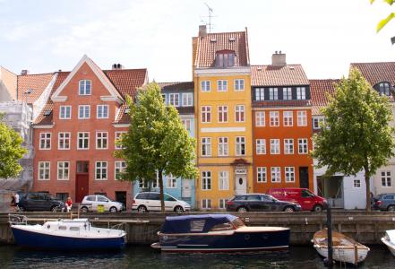 运河, 哥本哈根, 克里斯蒂安, 海港, 资本, 小船, 丹麦