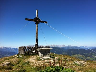 山, 跨峰会, 星期日科格尔, 徒步旅行, 旅游, 圣约翰, tauern