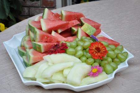 西瓜, 甜瓜, 水果, 新鲜, 健康, 夏季, 多汁