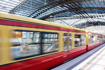 柏林, 火车, 编辑, 运输, 铁路轨道, 车站, 铁路车站月台