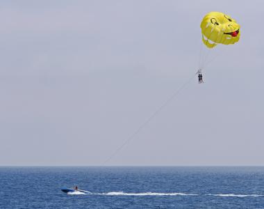 滑翔伞, 地中海, 摩托艇, 屏幕, 休闲, 有趣的活动, 假日