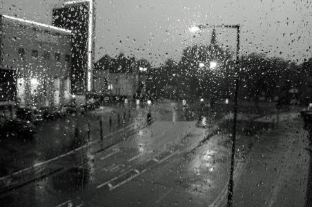 雨滴, 滴眼液, 窗口, 黑色, 白色, 背景, 水