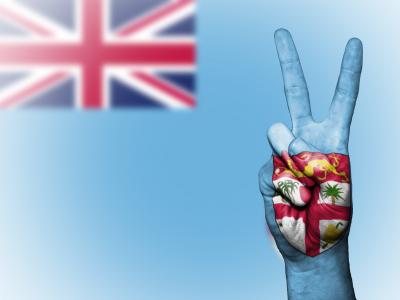 斐济, 和平, 手, 国家, 背景, 旗帜, 颜色