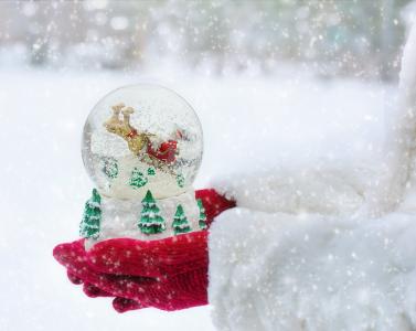 雪花玻璃球, 圣诞节, 雪, 全球, 冬天, 球, 圣诞节