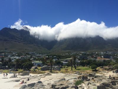 桌山, 开普敦, 南非, 山, 景观, 户外, 云计算