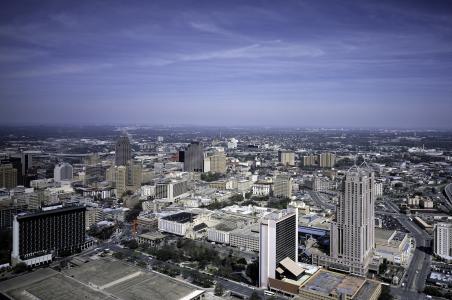 圣安东尼奥, 德克萨斯州, 天际线, 市中心, 城市, 建设, 城市景观