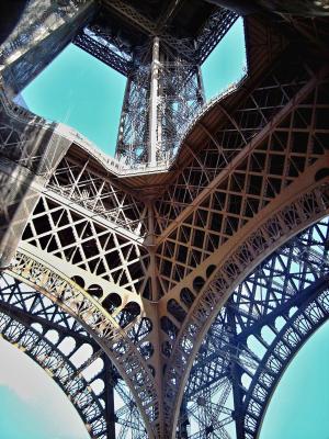 埃菲尔铁塔, 巴黎, 法国, 钢, 纪念碑, 建筑, 建设