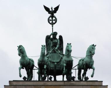 勃兰登堡门, quadriga, 马, 旅游景点, 感兴趣的地方, 历史, 雕像