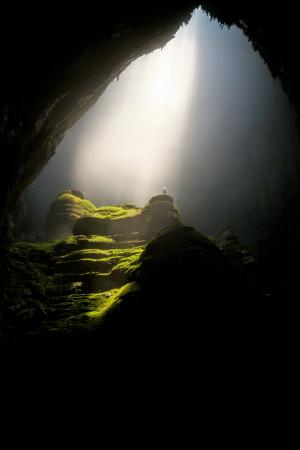 洞穴, 洞室, 黑暗, 夏时制, 景观, 青苔, 自然