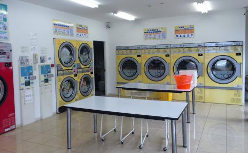 洗衣店, 干燥机, 全自动清洗机, 红色, 黄色, yasuura, 横须贺