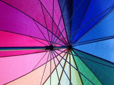 雨伞, 色彩缤纷, 颜色, 多色