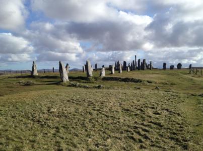 刘易斯的海岛, callanish, 站立的石头, 苏格兰, 赫布里底, 英国, 高地