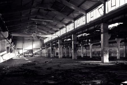 丢失的地方, 工厂, 老, 离开, 工业建筑, 失效, 废墟