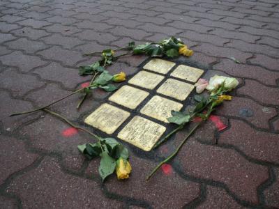 stolpersteine, 霍根海姆, 纪念, 绊脚石, 大屠杀, 纪念碑, 纪念