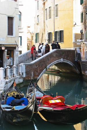 威尼斯, 意大利, 吊船, 通道, 小船, 小船, 颜色